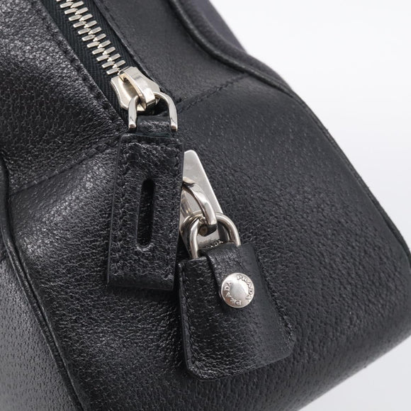 PRADA Hand Bag Canvas Black Silver Auth ep17002