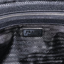 PRADA Hand Bag Canvas Black Silver Auth ep17002-19