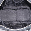 PRADA Hand Bag Canvas Black Silver Auth ep17002-20