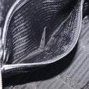 PRADA Hand Bag Canvas Black Silver Auth ep17002-24