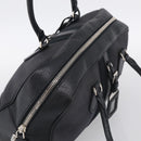 PRADA Hand Bag Canvas Black Silver Auth ep17002-6