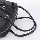 PRADA Hand Bag Canvas Black Silver Auth ep17002-7