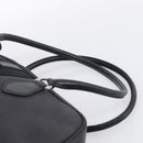 PRADA Hand Bag Canvas Black Silver Auth ep17002-8