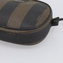 FENDI Pecan Shoulder Bag PVC Brown Gold Tone Auth ep17012-10