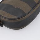 FENDI Pecan Shoulder Bag PVC Brown Gold Tone Auth ep17012-11