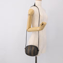 FENDI Pecan Shoulder Bag PVC Brown Gold Tone Auth ep17012-20