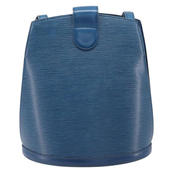 LOUIS VUITTON Epi Cluny Shoulder Bag Blue M52255 LV Auth ep17014