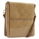 LOUIS VUITTON Monogram Vernis Motto Shoulder Bag Noisette M91136 LV Auth ep17016-1