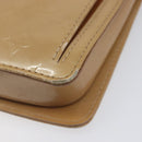 LOUIS VUITTON Monogram Vernis Motto Shoulder Bag Noisette M91136 LV Auth ep17016-11