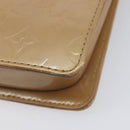LOUIS VUITTON Monogram Vernis Motto Shoulder Bag Noisette M91136 LV Auth ep17016-13