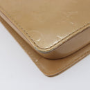 LOUIS VUITTON Monogram Vernis Motto Shoulder Bag Noisette M91136 LV Auth ep17016-14