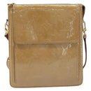 LOUIS VUITTON Monogram Vernis Motto Shoulder Bag Noisette M91136 LV Auth ep17016-2