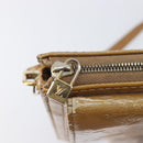 LOUIS VUITTON Monogram Vernis Motto Shoulder Bag Noisette M91136 LV Auth ep17016-20