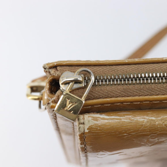 LOUIS VUITTON Monogram Vernis Motto Shoulder Bag Noisette M91136 LV Auth ep17016