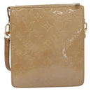 LOUIS VUITTON Monogram Vernis Motto Shoulder Bag Noisette M91136 LV Auth ep17016-3