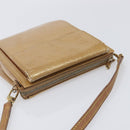 LOUIS VUITTON Monogram Vernis Motto Shoulder Bag Noisette M91136 LV Auth ep17016-6