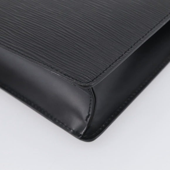 LOUIS VUITTON Epi Sellier Dragonne Clutch Bag Black M52612 LV Auth ep17023A
