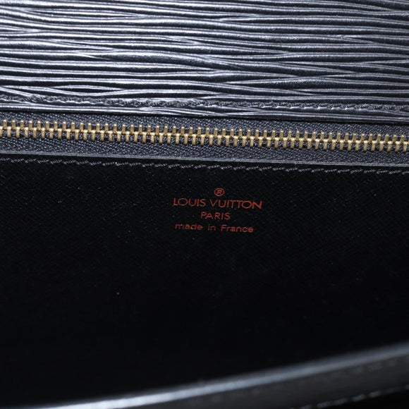 LOUIS VUITTON Epi Sellier Dragonne Clutch Bag Black M52612 LV Auth ep17023A