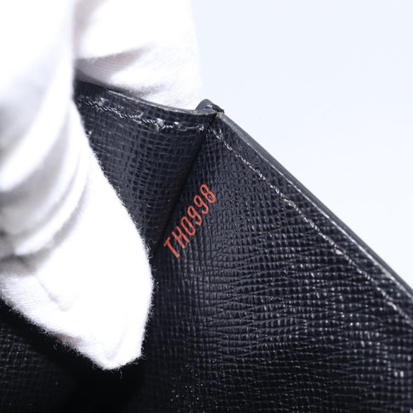 LOUIS VUITTON Epi Sellier Dragonne Clutch Bag Black M52612 LV Auth ep17023A