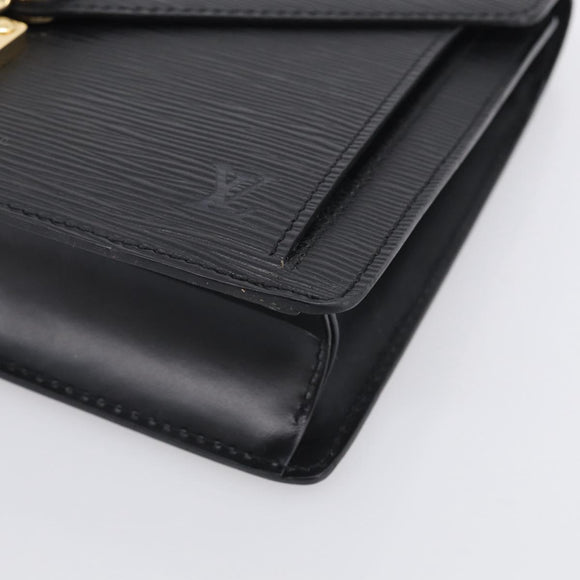 LOUIS VUITTON Epi Sellier Dragonne Clutch Bag Black M52612 LV Auth ep17023A
