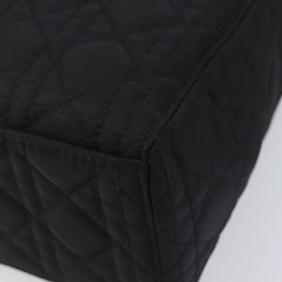 Christian Dior Lady Dior Canage Hand Bag Nylon Black Auth ep17029V