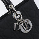 Christian Dior Lady Dior Canage Hand Bag Nylon Black Auth ep17029V-14