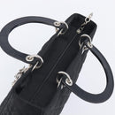 Christian Dior Lady Dior Canage Hand Bag Nylon Black Auth ep17029V-6