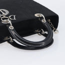 Christian Dior Lady Dior Canage Hand Bag Nylon Black Auth ep17029V-7