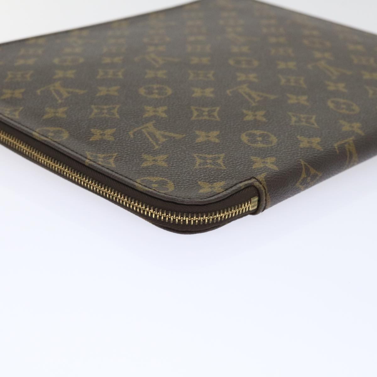 LOUIS VUITTON Monogram Poche Document Briefcase M53400 LV Auth ep1703