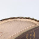 LOUIS VUITTON Monogram Trousse Demi Ronde Cosmetic Pouch M47520 LV Auth ep17047-13