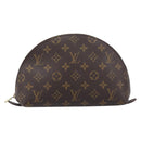 LOUIS VUITTON Monogram Trousse Demi Ronde Cosmetic Pouch M47520 LV Auth ep17047-2