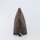LOUIS VUITTON Monogram Trousse Demi Ronde Cosmetic Pouch M47520 LV Auth ep17047-5