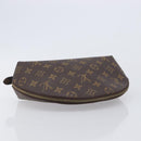 LOUIS VUITTON Monogram Trousse Demi Ronde Cosmetic Pouch M47520 LV Auth ep17047-6