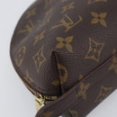 LOUIS VUITTON Monogram Trousse Demi Ronde Cosmetic Pouch M47520 LV Auth ep17047-9