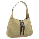 GUCCI GG Canvas Jackie Sherry Line Hand Bag Beige Silver 00963 Auth ep17050V-1