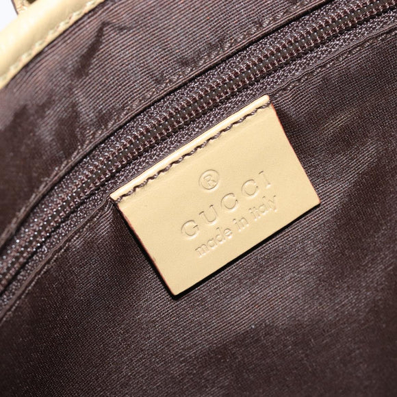 GUCCI GG Canvas Jackie Sherry Line Hand Bag Beige Silver 00963 Auth ep17050V