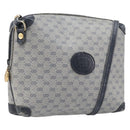 GUCCI Micro GG Shoulder Bag PVC Navy Gold Tone 007 115 0093 Auth ep17052-1