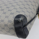 GUCCI Micro GG Shoulder Bag PVC Navy Gold Tone 007 115 0093 Auth ep17052-13