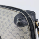GUCCI Micro GG Shoulder Bag PVC Navy Gold Tone 007 115 0093 Auth ep17052-16