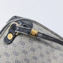 GUCCI Micro GG Shoulder Bag PVC Navy Gold Tone 007 115 0093 Auth ep17052-18