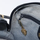 GUCCI Micro GG Shoulder Bag PVC Navy Gold Tone 007 115 0093 Auth ep17052-24