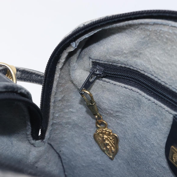 GUCCI Micro GG Shoulder Bag PVC Navy Gold Tone 007 115 0093 Auth ep17052