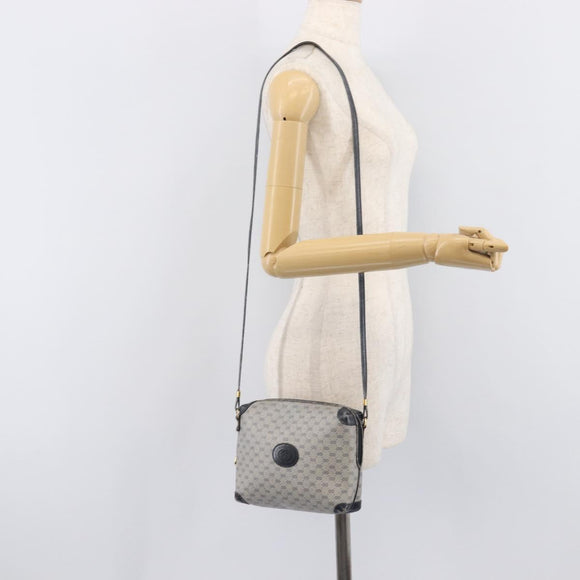 GUCCI Micro GG Shoulder Bag PVC Navy Gold Tone 007 115 0093 Auth ep17052
