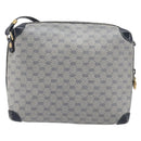 GUCCI Micro GG Shoulder Bag PVC Navy Gold Tone 007 115 0093 Auth ep17052-3