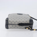 GUCCI Micro GG Shoulder Bag PVC Navy Gold Tone 007 115 0093 Auth ep17052-4