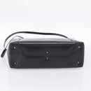 Christian Dior Maris Pearl Hand Bag Leather 2way Black Silver Auth ep17063-11