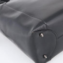 Christian Dior Maris Pearl Hand Bag Leather 2way Black Silver Auth ep17063-13