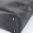Christian Dior Maris Pearl Hand Bag Leather 2way Black Silver Auth ep17063-14