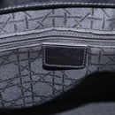 Christian Dior Maris Pearl Hand Bag Leather 2way Black Silver Auth ep17063-17