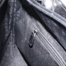Christian Dior Maris Pearl Hand Bag Leather 2way Black Silver Auth ep17063-21